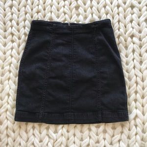 Black free people panel skirt